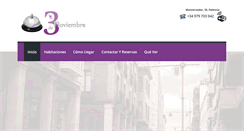 Desktop Screenshot of hostal3denoviembre.es