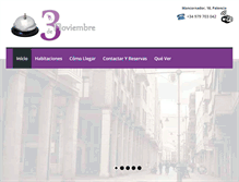 Tablet Screenshot of hostal3denoviembre.es